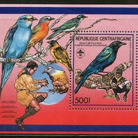 Central African Republic 1988 Scout Ornithological Birds Sc 893 M/s MNH # 13220