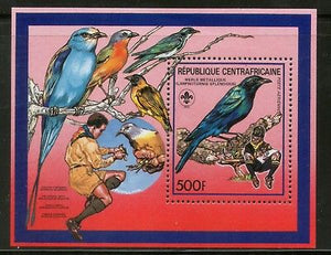 Central African Republic 1988 Scout Ornithological Birds Sc 893 M/s MNH # 13220