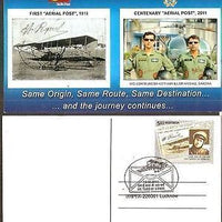 India 2011 100 Years of First Airmail Aerial Post Max Card # 7983