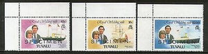 Tuvalu 1981 Lady Diana & Charles Royal Wedding Specimen MNH # 2544