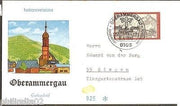 Germany 1970 Town Oberammergau Monument Cross Cover