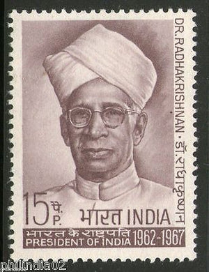 India 1967 President Dr. S. Radhakrishnann Phila-450 1v MNH