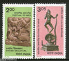 India 1982 Festival of India UK Kalia mardan Hindu Mythology Phila-886a Set MNH