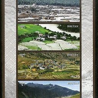 Bhutan 2017 Tourism Scenic Rural Nature Beauty Himalayan Sheetlet MNH # 9041