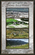 Bhutan 2017 Tourism Scenic Rural Nature Beauty Himalayan Sheetlet MNH # 9041
