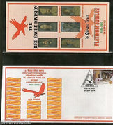 India 2014 Infantry Division Red Eagle Military Coat of Arms APO Cover #18329B