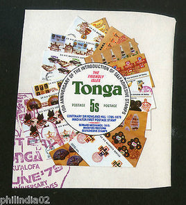 Tonga 1980 5s Rowland Hill Stamp on Stamp Odd Shaped Used