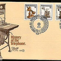 Bophuthatswana 1982 History of Telephones Science Telecom Sc 92-95 FDC # 16084