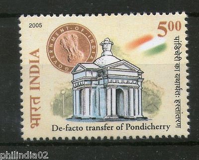 India 2005 De Facto Transfer Pondicherry Phila-2161 MNH