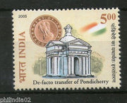 India 2005 De Facto Transfer Pondicherry Phila-2161 MNH