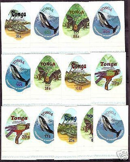 Tonga 1978 Wild Life Conservation Odd shaped Sc 444-CO152 13v MNH # 1562