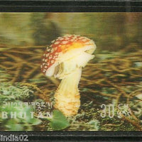 Bhutan 1973 Mushrooms Fungi Food Plant Exotica 3D Stamp Sc 154b MNH # 1531