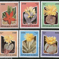 Benin 1997 Flowering Cactus Orchid Tree Plant Flora Sc 1001-6 MNH # 13197