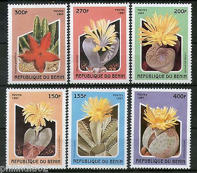 Benin 1997 Flowering Cactus Orchid Tree Plant Flora Sc 1001-6 MNH # 13197