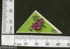India 1950's Blank Flower French Print Vintage Perfume Label Multi-Colour # 3514