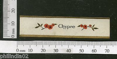 India 1950's Chypre French Print Vintage Perfume Label Multi-Colour # 4109