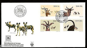 South West Africa 1980 Impala Deer Antelope Animal Wildlife Sc 443-6 FDC # 16208