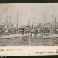 Algeria 1905 Algiers The Mobile Defense View Picture Post Card to France # 133