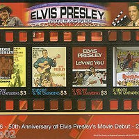 St. Vincent 2006 Elvis Presley Cinema Film Music Sc 3514 Sheetlet of 4 MNH #9051