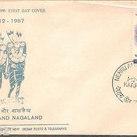 India 1967 Nehru & Nagaland Phila-454 FDC
