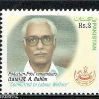 Pakistan 2003 M. A. Rahim labour leader Sc 1010  MNH # 4200