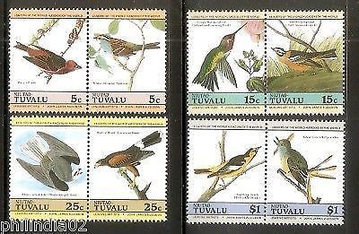 Tuvalu - Niutao 1985 Audubon Birds Paintings 8V MNH # 2150