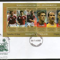 Sierra Leone 2002 World Cup Soccer Championships Football Sc 2565 Sheetlet FDC