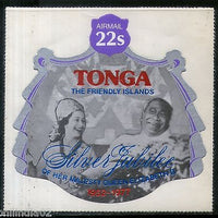 Tonga 1977 22s Elizabeth II and Taufa’ahau IV Sc C211 Odd Shaped Die Cut MNH 147