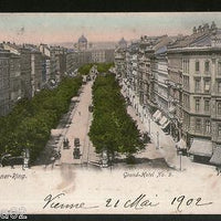 Austria 1902 Ring Road Grand Hotel Wien Vienna Vintage Picture Post Card # PC22