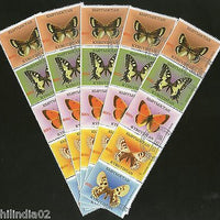 Kyrgyzstan 1998 Butterfly Moth Insect Animals Fauna Cancelled x5 # 6165