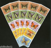 Kyrgyzstan 1998 Butterfly Moth Insect Animals Fauna Cancelled x5 # 6165