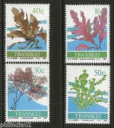 Transkei 1988 Seweeds Flower Plants Trees Flora Sc 199-202 MH # 4261