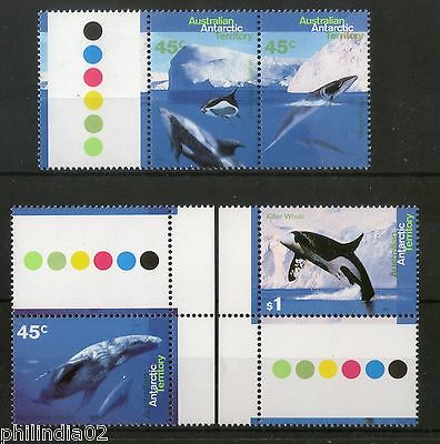 Australian Antarctic Territory 1995 Whale & Dolphins Fishes Sc L94-97 MNH # 3483
