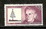 India 1968 Marie Curie Phila-472 1v MNH