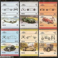 Nevis 1985 Motor Cars Automobile Transport 12v MNH