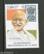 Cuba 1997 Mahatma Gandhi Anniv. of Independence India 1v MNH # 4979