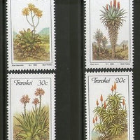 Transkei 1986 Aloes Flower Trees Plants Flora Sc 171-74 MNH # 4026
