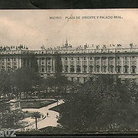 Spain 1928 Madrid Plaza de Oriente Royal Palace Architecture Used View Post Card