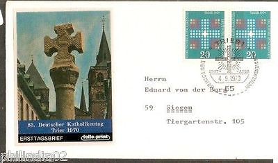 Germany 1970 Meeting of German Catholic Trier  Cover