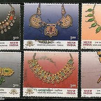 India 2000 Gems & Jewellery 6v Phila-1802a Used Set