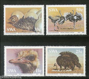 South West Africa 1985 Ostrich Flightless Birds Wildlife Sc 536-39 MNH # 1420