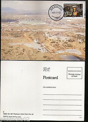 Bophuthatswana 1984 Mining Industry Platinum Mine from Air Sc 124 Max Card #7763