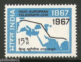 India 1967 Indo-European Telegraph Service Phila-452 Mint Without Gum # 2149