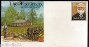 Norfolk Island Philip McCoy Farmer Agriculture Postal Stationery Envelope #16003