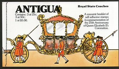 Antigua 1977 Royal Silver Jubilee Queen Elizabeth II Booklete Sc 514 MNH # 6428