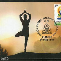 India 2015 International Day of Yoga Health Fitness Max Card # 8309
