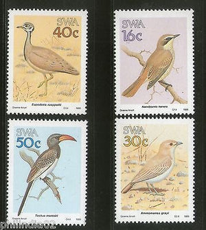 South West Africa 1988 Birds Wildlife Animals Sc 606-9 MNH # 1434