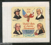 Tonga 1976 $1 American Bicentennial Surcharge Sc C236 Odd Shaped Die Cut MNH 413