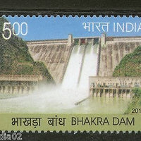 India 2013 Bhakra Dam Water Irrigation Architecture 1v MNH