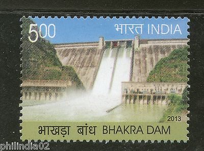 India 2013 Bhakra Dam Water Irrigation Architecture 1v MNH